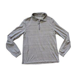 Comstock & Co Shirt 1/4 Zip Pullover Men's Heathered Gray Size Small